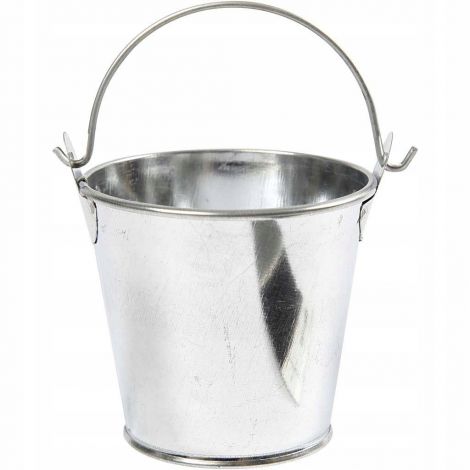 Wiaderko metalowe Creativ Srebrne, 5cm - 2